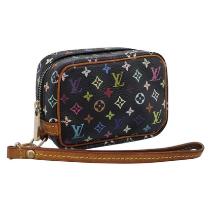 Louis Vuitton Wapity Trousse Monogram Multicolor, Black, Canvas, Clutch