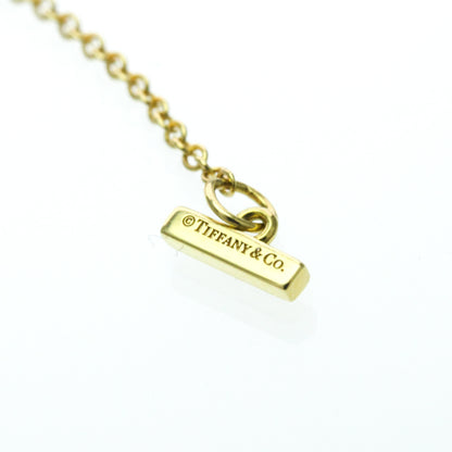 Tiffany & Co. T Circle Pendant 18K Yellow Gold with Diamond, Yellow, Yellow Gold, Necklace