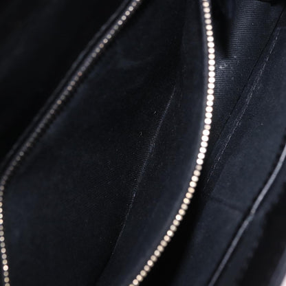 Valentino Garavani Glam Lock Leather, Black, Leather, Shoulder Bag