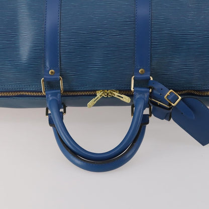 Louis Vuitton Keepall Bag Epi Leather, Blue, Leather, Travel Bag