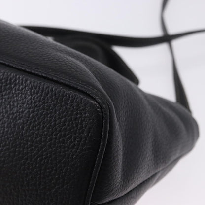 Bally Vintage Leather, Black, Leather, Tote Bag