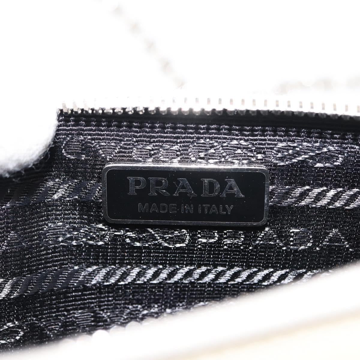 Prada Envelope Wallet on Chain Saffiano Leather, White, Leather, Crossbody Bag