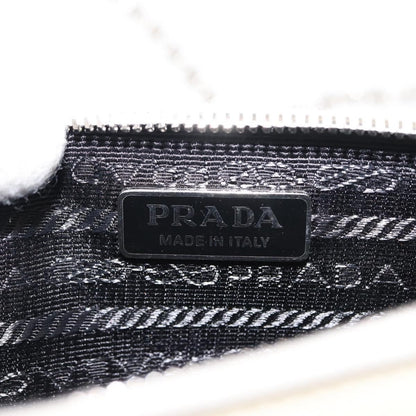 Prada Envelope Wallet on Chain Saffiano Leather, White, Leather, Crossbody Bag