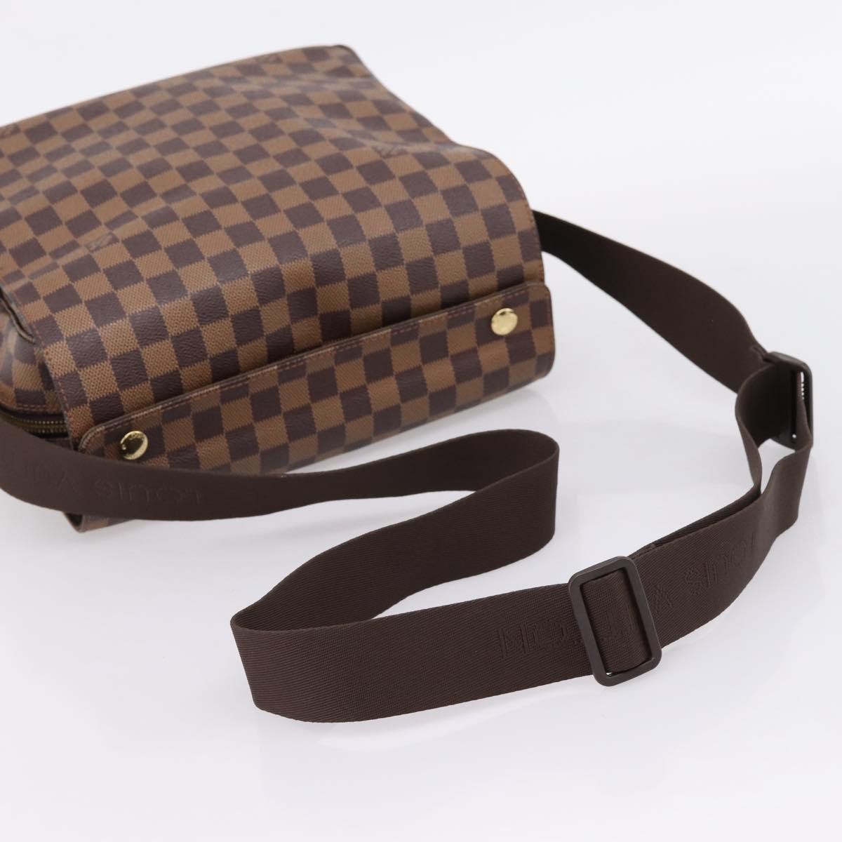 Louis Vuitton Naviglio Damier, Brown, Canvas, Shoulder Bag