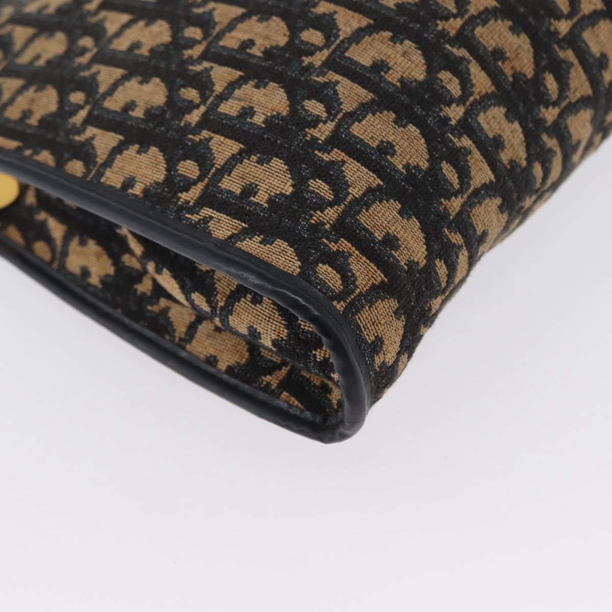 Christian Dior Vintage Trotter Canvas, Navy, Canvas, Shoulder Bag