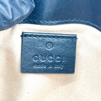 Gucci GG Marmont Flap Matelasse Leather, Black, Calfskin, Handbag