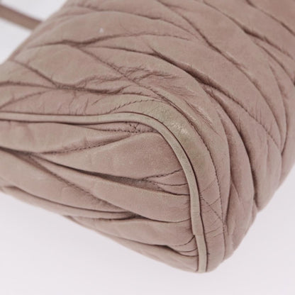 Miu Miu Shoulder Matelasse Leather, Pink, Leather, Shoulder Bag