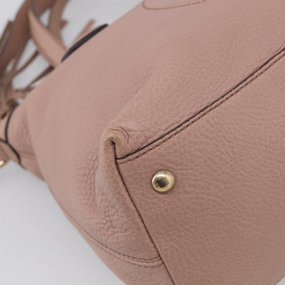 Gucci Soho Convertible Soft Top Handle Leather, Pink, Leather, Handbag