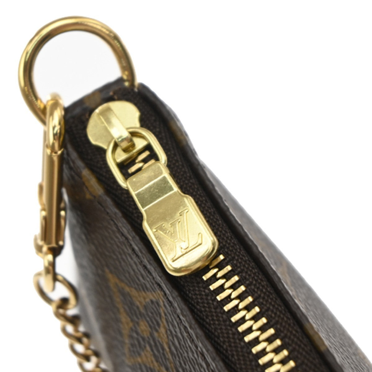 Louis Vuitton Mini pochette accessoires Canvas, Brown, Canvas, Clutch