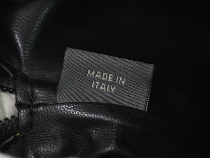 Bally Vintage Quilted Leather, Black, Leather, Handbag