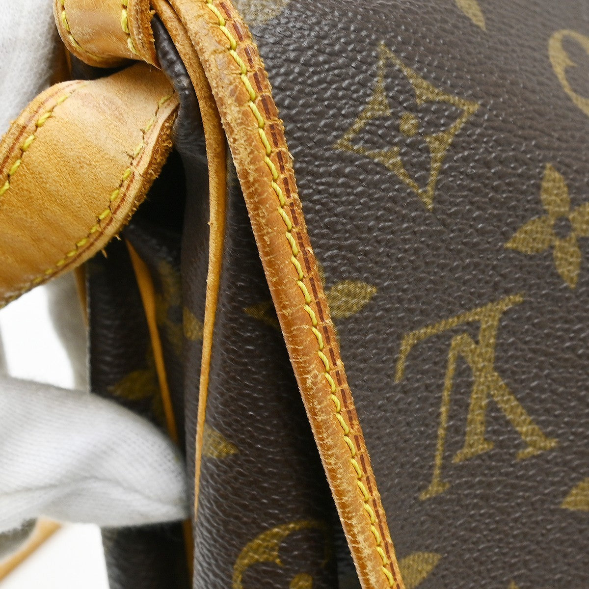 Louis Vuitton Saumur Monogram, Brown, Canvas, Shoulder Bag