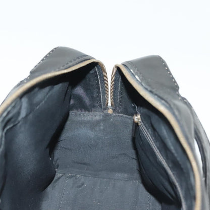 Chanel Surpique Boston Bag Quilted Leather, BLACK, LEATHER, Travel bag