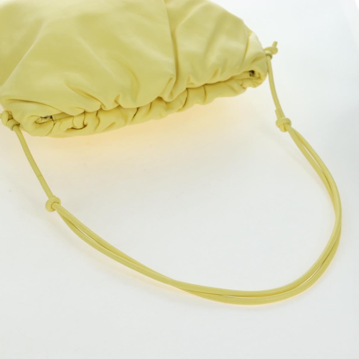 Bottega Veneta The Fringe Leather, Yellow, Leather, Clutch