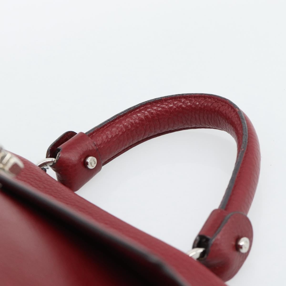 Salvatore Ferragamo Sofia Satchel Leather, Red, Leather, Handbag