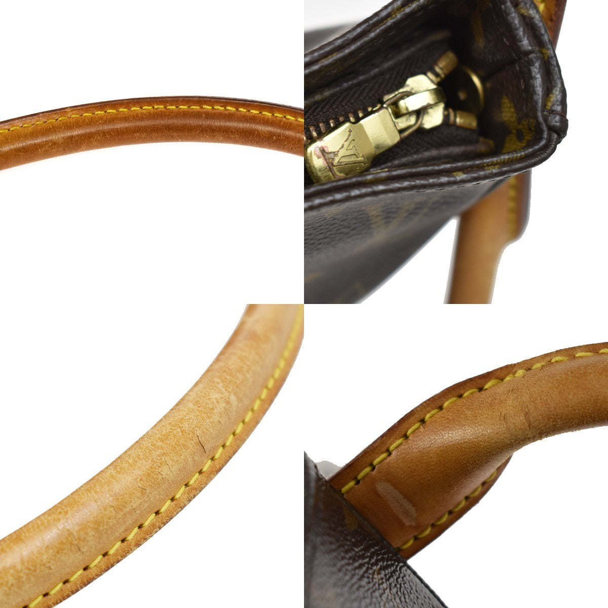 Louis Vuitton Looping Monogram Canvas, Brown, Canvas, Handbag