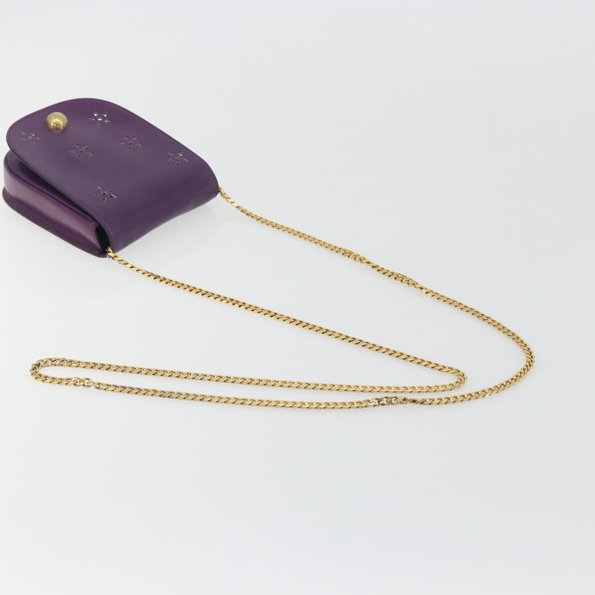 Celine Vintage Leather, Purple, Leather, Shoulder Bag