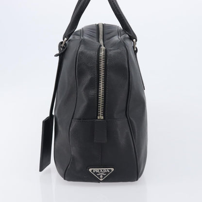 Prada Vintage Leather, Black, Leather, Handbag