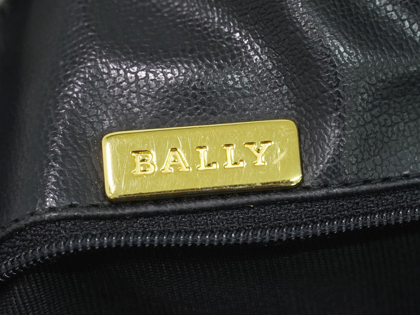 Bally Vintage Quilted Leather, Black, Leather, Handbag