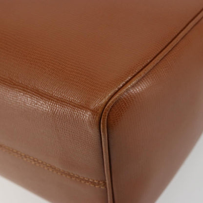Celine Vintage Circle Logo Leather, Brown, Leather, Shoulder Bag