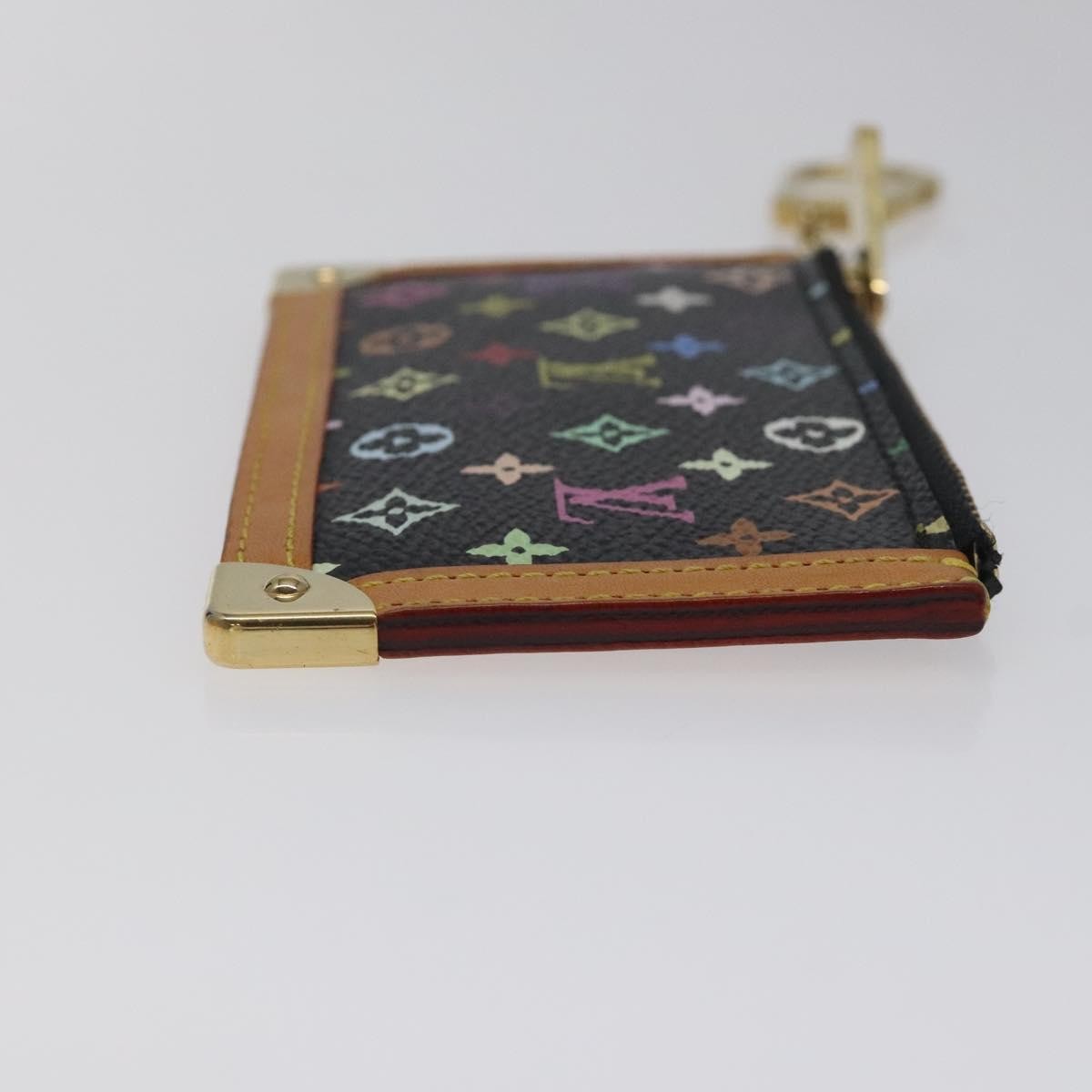 Louis Vuitton Pochette Clés Monogram Canvas, Black, Canvas, Wallet