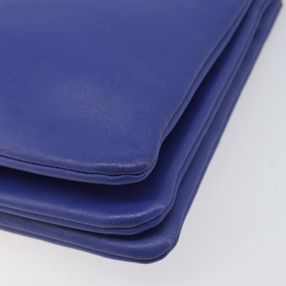 Celine Trio Leather, Blue, Leather, Shoulder Bag