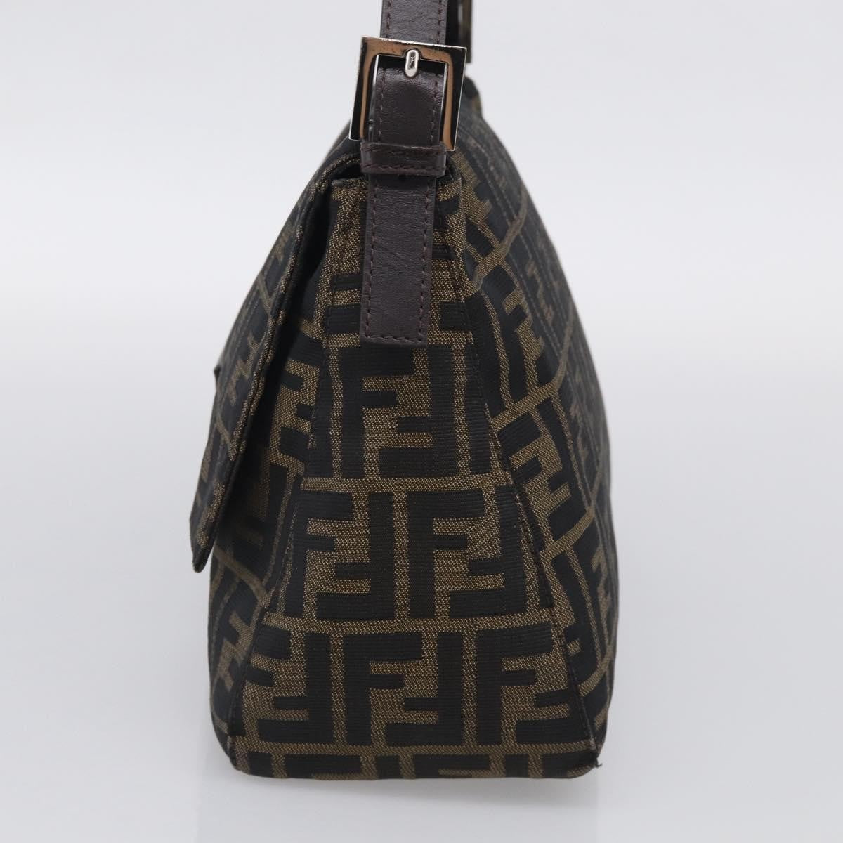 Fendi Mamma Baguette Zucca Jacquard Velvet, Multicolour, Canvas, Shoulder Bag