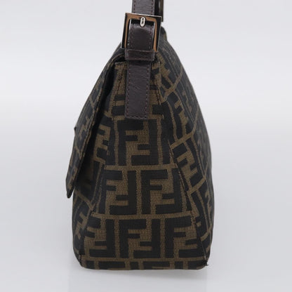 Fendi Mamma Baguette Zucca Jacquard Velvet, Multicolour, Canvas, Shoulder Bag