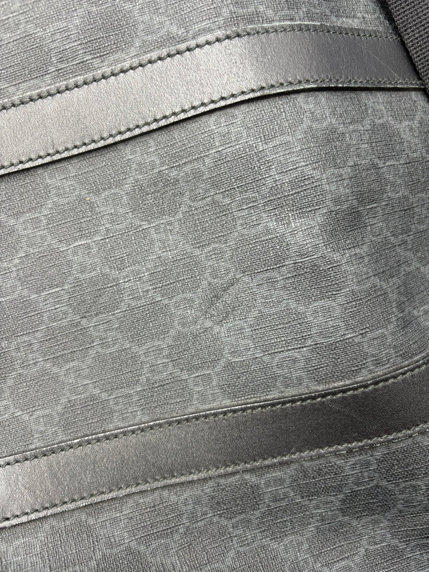 Gucci GG Supreme Carry-On Duffle Bag GG Canvas and Leather, Black, Canvas, Travel Bag
