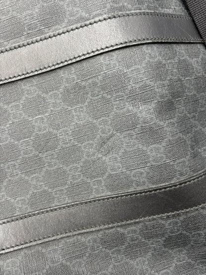 Gucci GG Supreme Carry-On Duffle Bag GG Canvas and Leather, Black, Canvas, Travel Bag
