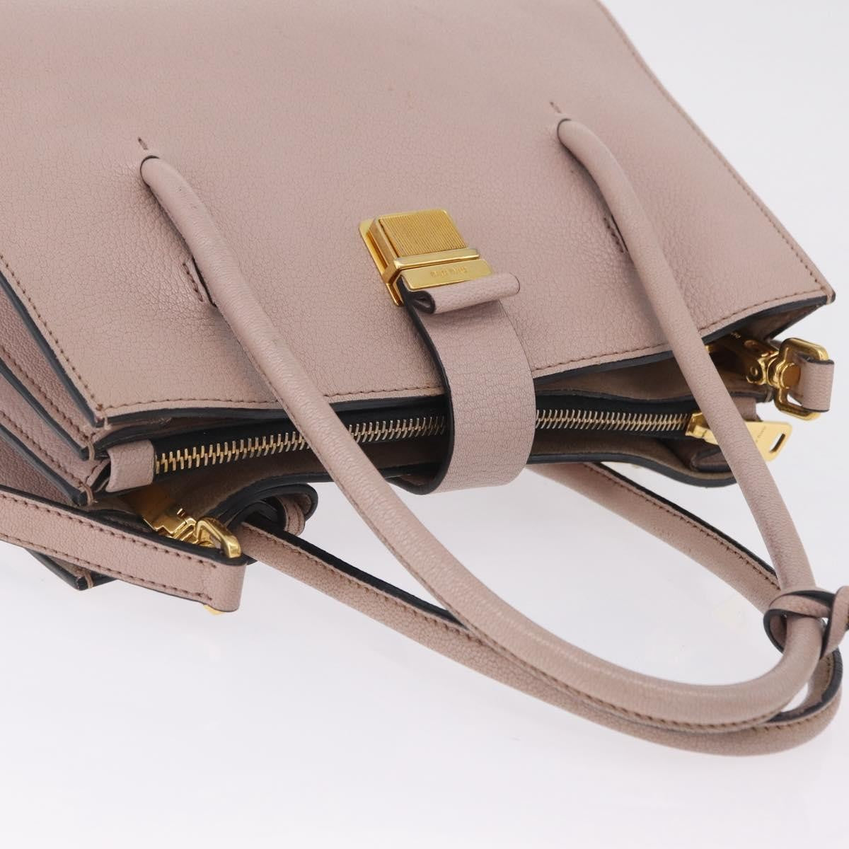 Miu Miu Madras Convertible Compartment Leather, Beige, Leather, Tote Bag