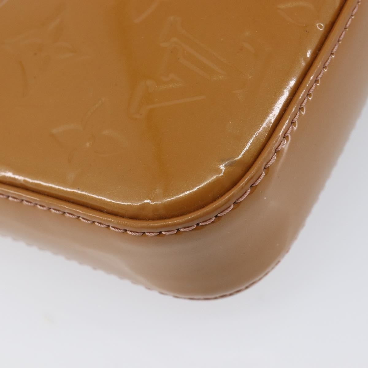 Louis Vuitton Pochette Accessoires NM Monogram Vernis, Brown, Patent Leather, Clutch