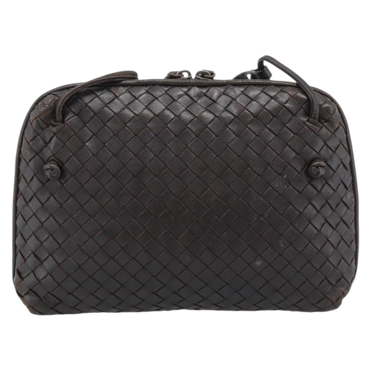 Bottega Veneta Nodini Intrecciato Nappa, Brown, Leather, Crossbody Bag