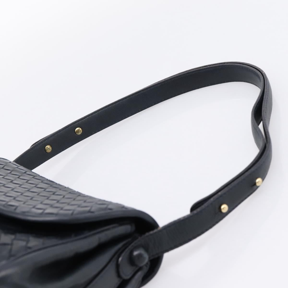 Bottega Veneta Shoulder Leather, Black, Leather, Shoulder Bag