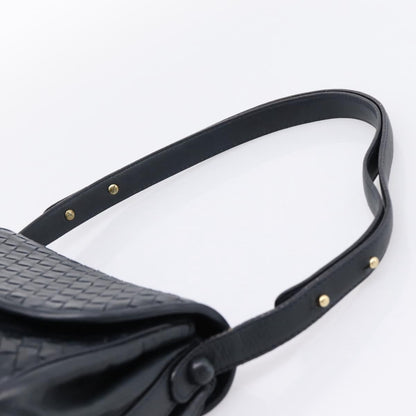 Bottega Veneta Shoulder Leather, Black, Leather, Shoulder Bag