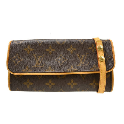 Louis Vuitton Twin Canvas, Brown, Canvas, Clutch