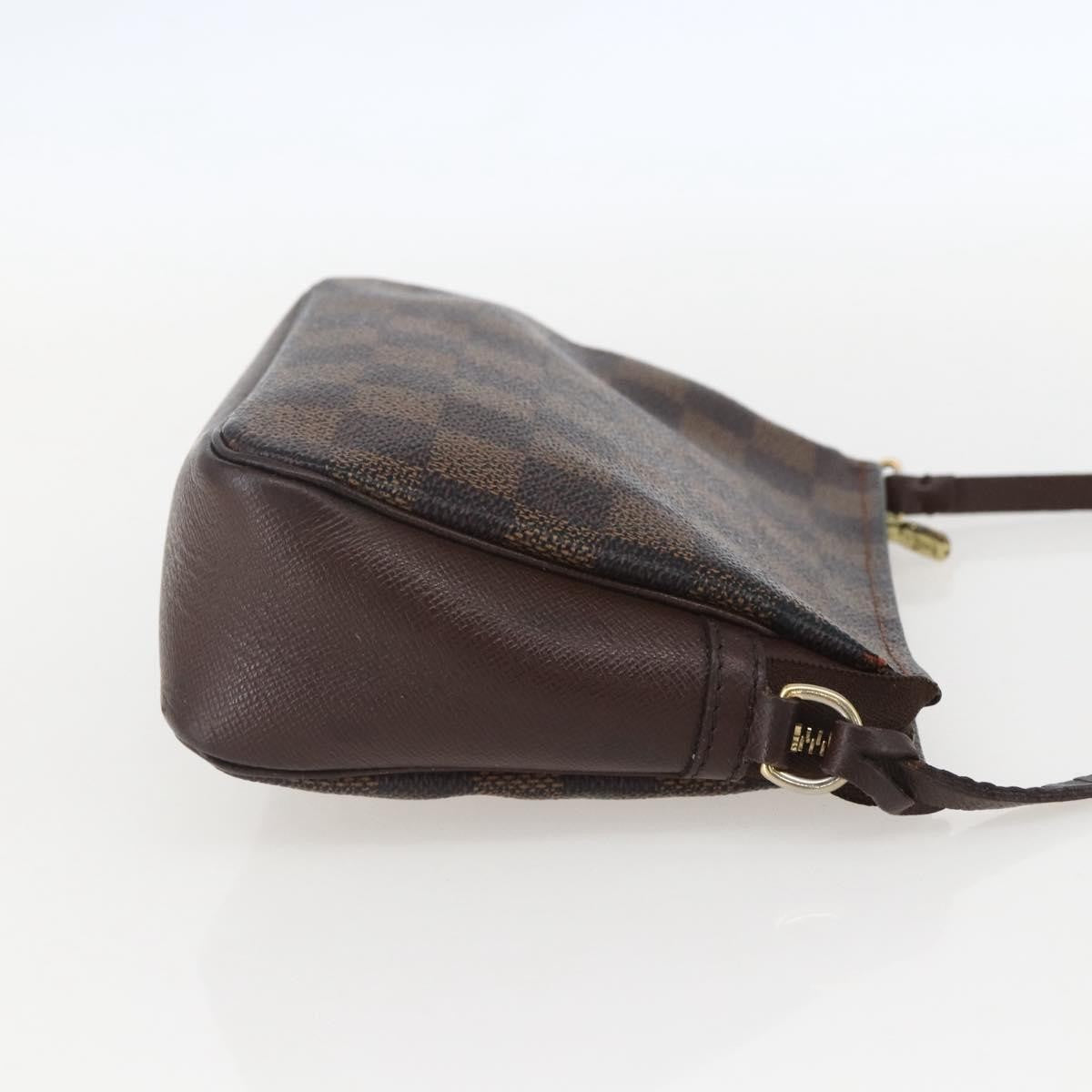 Louis Vuitton Trousse Make Up Damier Canvas, Brown, Canvas, Clutch