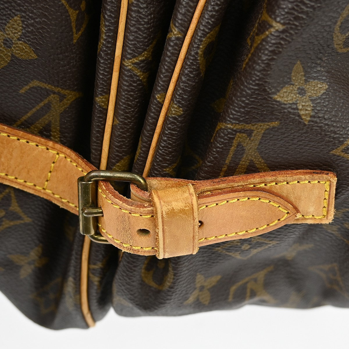 Louis Vuitton Saumur Monogram Canvas, Brown, Canvas, Shoulder Bag