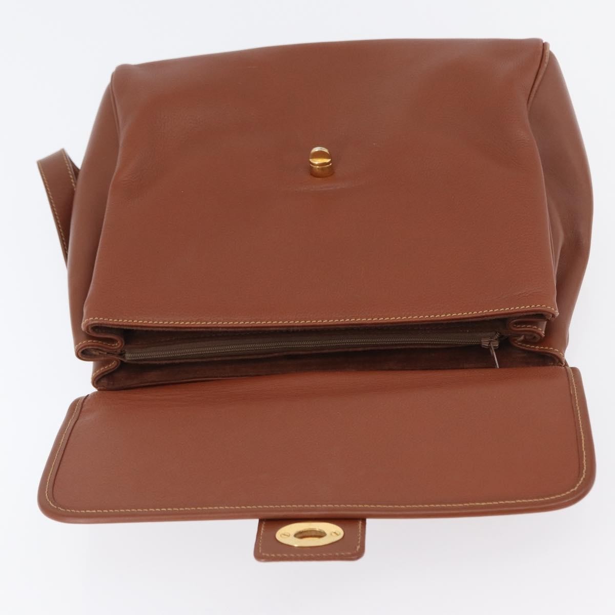 Gucci Vintage Leather, Brown, Leather, Handbag