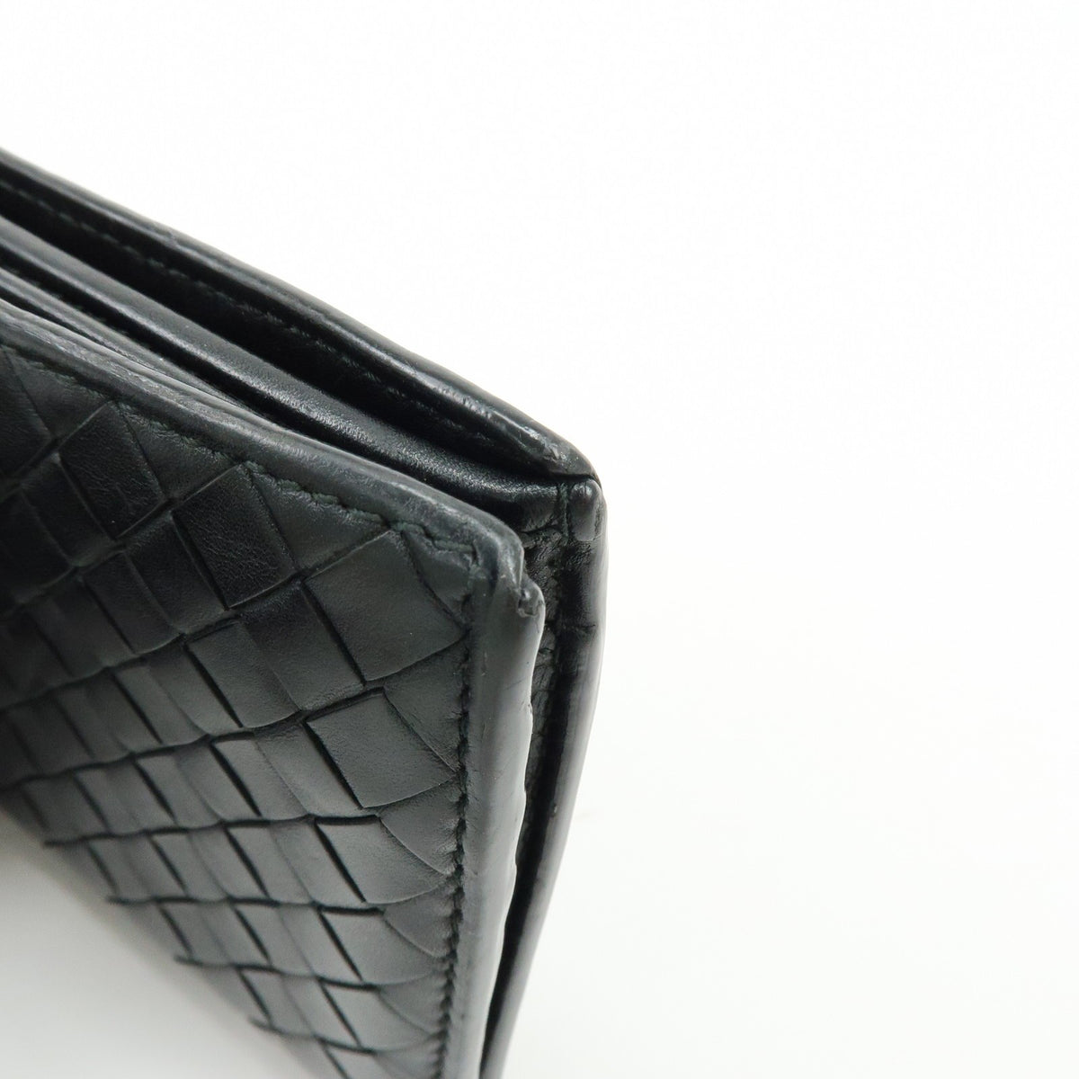 Bottega Veneta Bifold Intrecciato Nappa, Black, Leather, Wallet