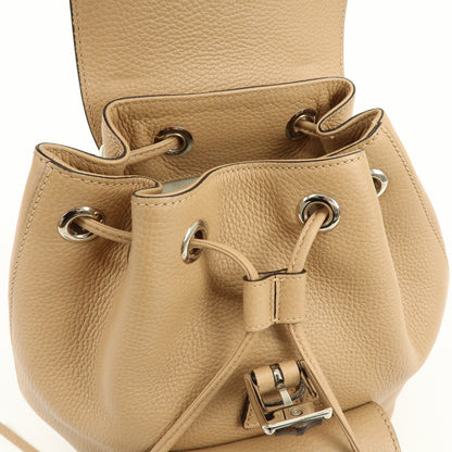Gucci Bamboo Tassel Leather, Beige, Leather, Backpack