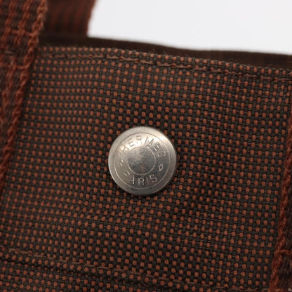 Hermes Fourre-tout Herline Canvas, Brown, Canvas, Tote Bag