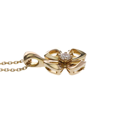 Bvlgari Fiorever Pendant 18K Rose Gold with Ruby and Diamonds, Gold, Pink Gold, Necklace