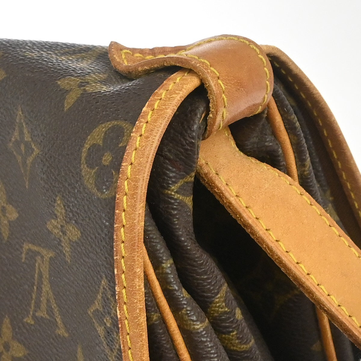 Louis Vuitton Saumur Monogram, Brown, Canvas, Shoulder Bag