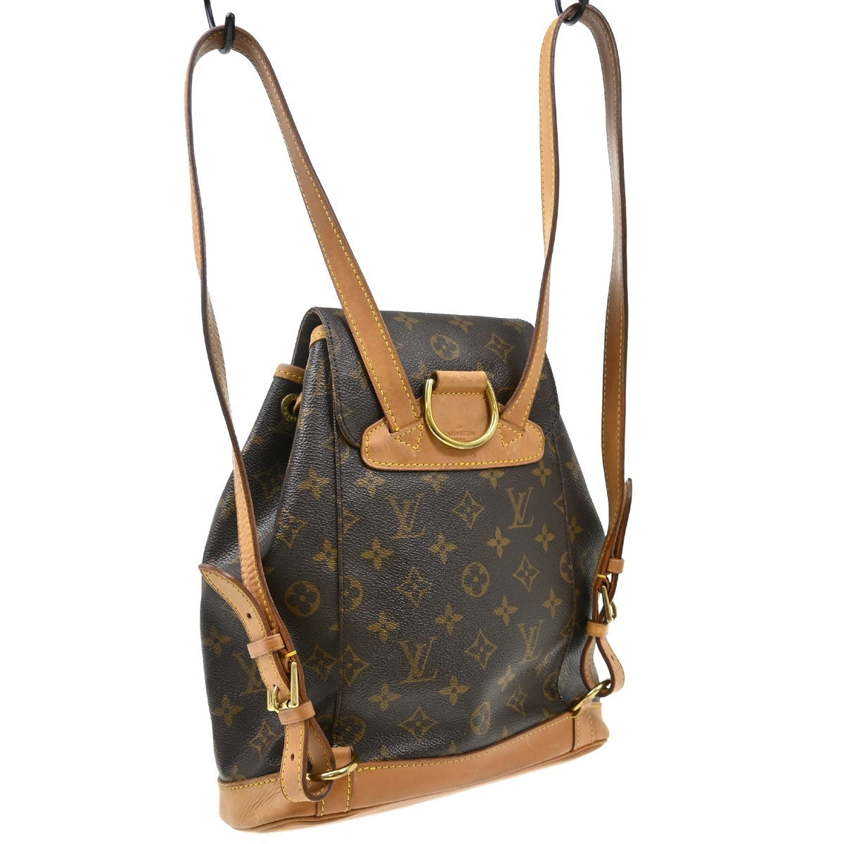 Louis Vuitton Montsouris Monogram Canvas, Brown, Canvas, Backpack
