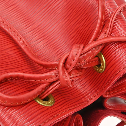 Louis Vuitton Noe Epi Leather, Red, Leather, Handbag