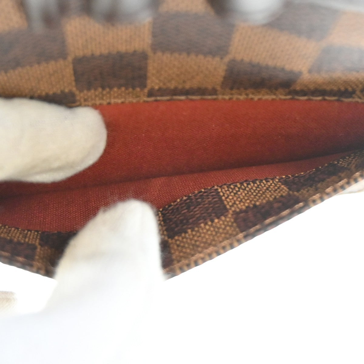 Louis Vuitton Portobello Messenger Damier Ebene, Brown, Canvas, Clutch