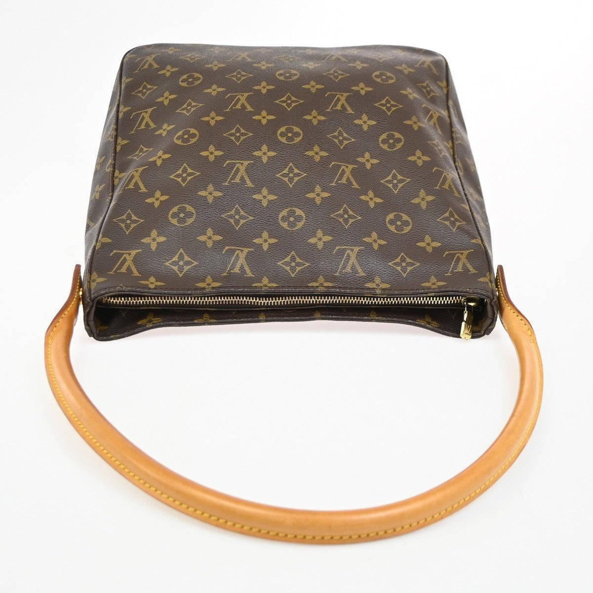 Louis Vuitton Looping Monogram Canvas, Brown, Canvas, Handbag