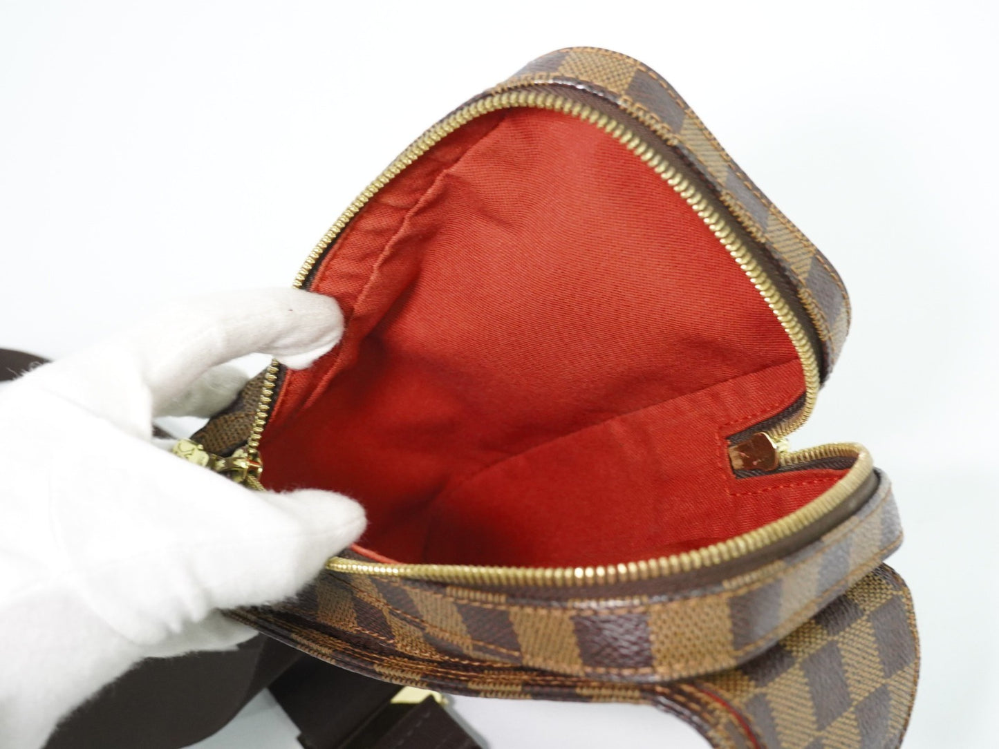 Louis Vuitton Geronimos Damier, Brown, Canvas, Clutch
