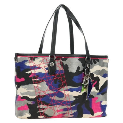 Christian Dior Open Limited Edition Anselm Reyle Camouflage Canvas, Multicolour, Canvas, Tote Bag