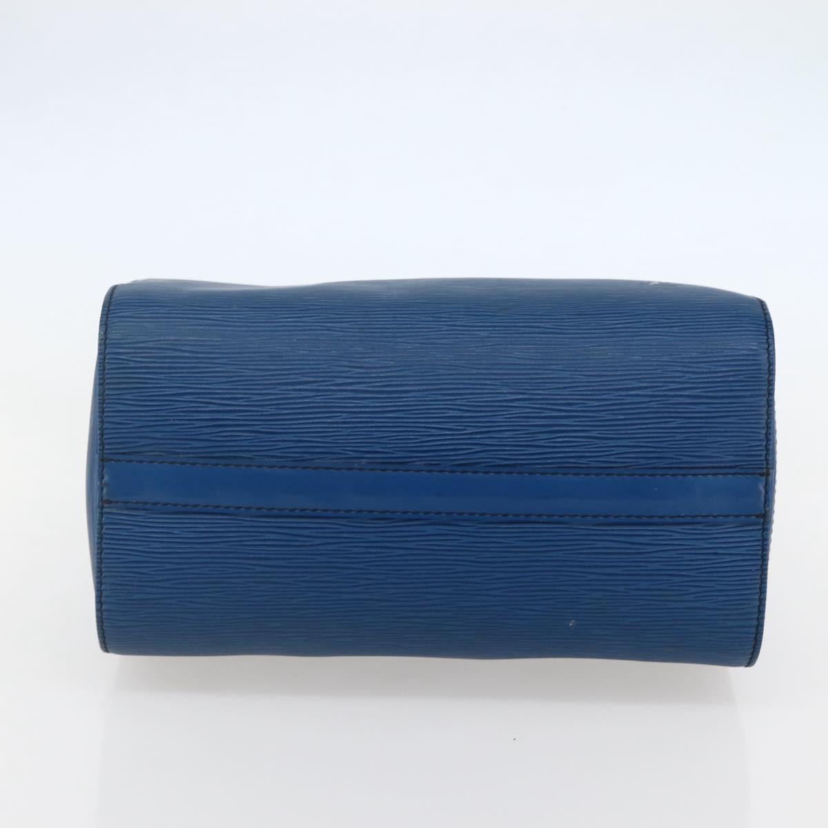 Louis Vuitton Speedy Handbag Epi Leather, BLUE, LEATHER, Handbag